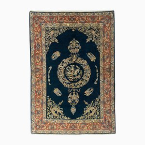 Tapis oriental en liège Qom noué à la main