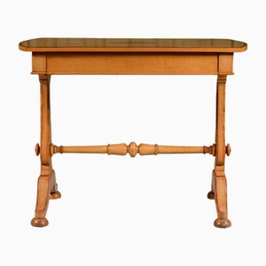 Sycamore Writing Table by Marsh and Jones, Leeds, 1865