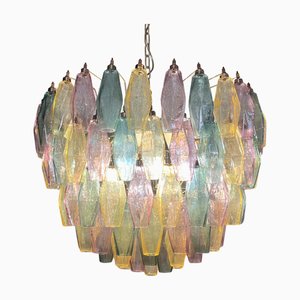 Poliedri Murano Glass Chandelier, 1990s