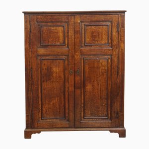 Antiker englischer 2-türiger Schrank mit Intarsien-Intarsien, 18. Jh.