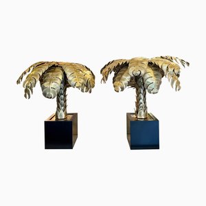 Palm Tree Table Lamps from Maison Jansen, 1970s