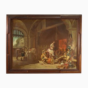 Mattia Traverso, Interior Scene, 1930, Oil on Canvas
