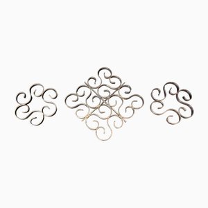 Trivet and Gallia Coasters from Christofle, Set of 3
