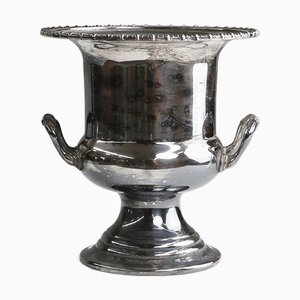 Art Deco Silver-Plated Brass Ice Bucket, France, 1900s