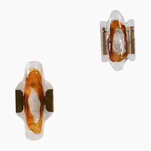 Glass Sconces by Svend Aage Holm Sørensen, 1950s, Set of 2
