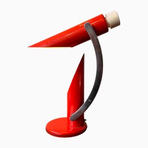 Orange Tharsis Foldable Table Lamp by Luis Perez de la Oliva for Fase, 1973