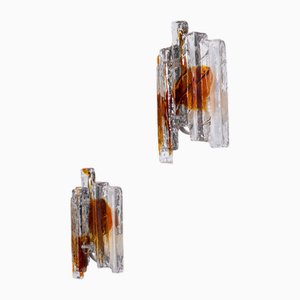 Wall Lights from Mazzega, 1970s, Set of 2