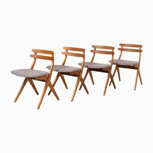 Saks Dining Chairs by Poul Volther, 1960s, Set of 4