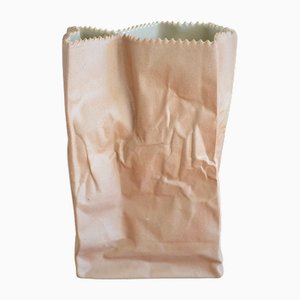 Vaso Pop Art Paper Bag in porcellana di Tapio Wirkkala per Rosenthal Studio Line, anni '70