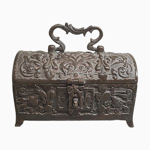 Vintage Bronze Jewelry Box, 1950s