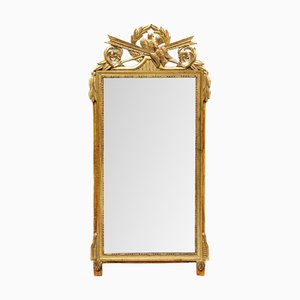 Large Marriage Mirror with Birds and Arrows Crest