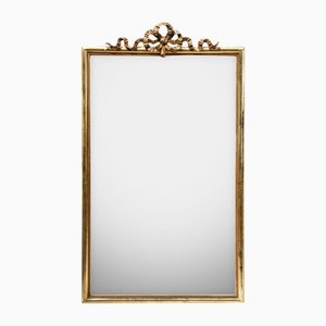 Turn of the Century Rectangular Mirror with Bow Crest