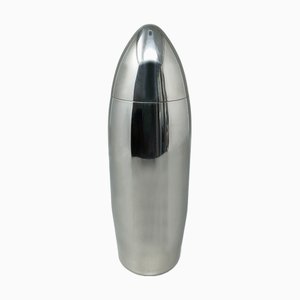 Shaker à Cocktail Bullet en Acier Inoxydable, Italie, 1960s
