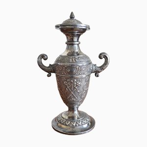 Jarrón Imperio antiguo pequeño plateado de WMF, años 20