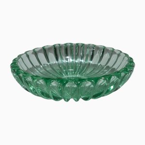 Circular Cut Crystal Dish, 1930s