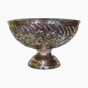 Nevera de champán grande bañada en plata, años 20