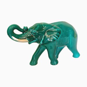 French Ceramic Elephant Figurine, 1960s