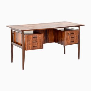 Mid-Century Danish Executive Desk in Teak