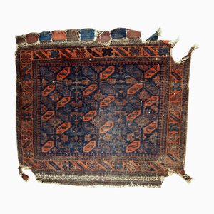 Antique Collectible Afghan Baluch Bagface Rug, 1880s
