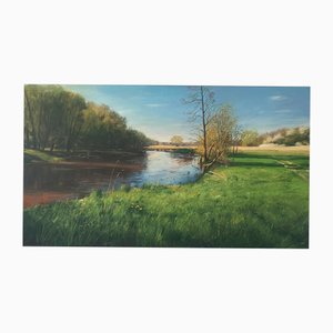 Jakub Podlodowski, A Spring, óleo sobre lienzo, 2025