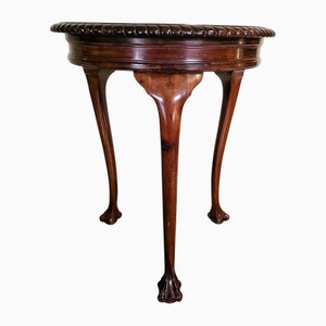 Round Mahogany Coffee Table, 1920s