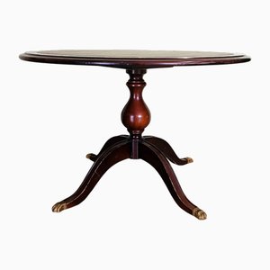 Coffee Table with Engraved Leather