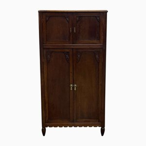 Art Deco Oak Record Player Cabinet Sideboard