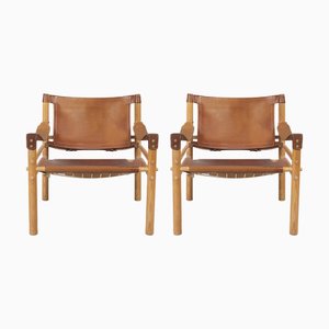 Vintage Scirocco Safari Sessel Set von Arne Norell für Arne Norell AB, 1960er