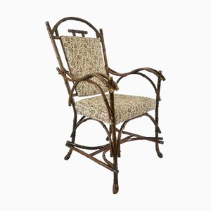Chaise d'Appoint Art Nouveau en Bambou, Autriche, 1900s