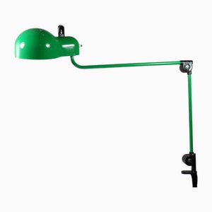 Lampe de Bureau Vintage Verte par Joe Colombo, 1970s