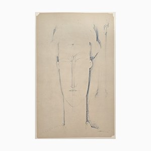 A. Modigliani, Cariatide / Cariatide, Litografia