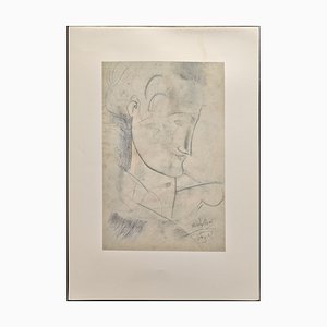 A. Modigliani, Testa / Head, Lithograph