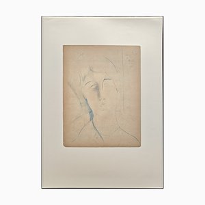 A. Modigliani, Ritratto di Angela / Portrait of Angela, Lithograph