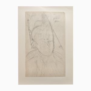 A. Modigliani, Ritratto di Giovane Uomo / Portrait of a Young Man, Lithograph
