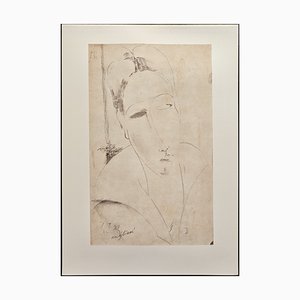 A. Modigliani, Hanka Zborowska, Lithograph