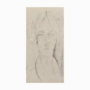A. Modigliani, Ritratto di Lunia / Portrait of Lunia, Lithograph