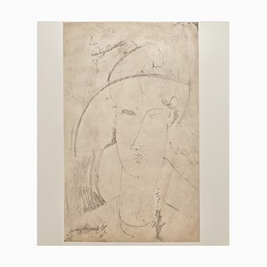 A. Modigliani, Ritratto / Portrait, Lithograph