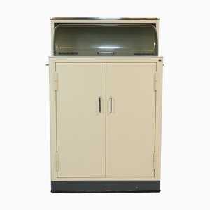Medizinschrank aus Metall auf Rädern, 1960er