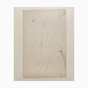 A. Modigliani, Madame Zborowska, Litografía
