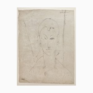 A. Modigliani, Ritratto di Donna / Portrait of a Woman, Lithograph