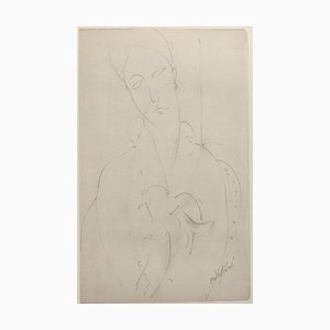 A. Modigliani, Lunia, Lithograph