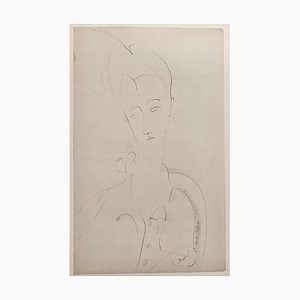 A. Modigliani, Lunia, Lithograph