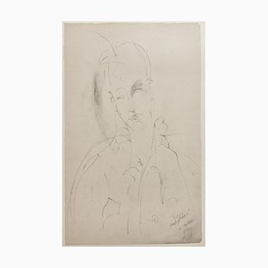 A. Modigliani, Lunia, Lithograph