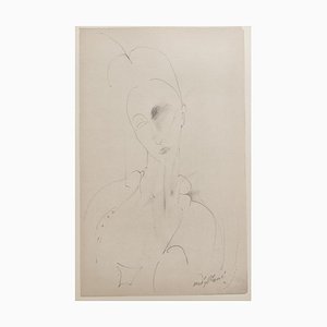 A. Modigliani, Lunia, Lithograph