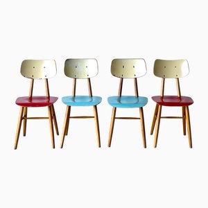 Esszimmerstühle von Ton, 1960er, 4 . Set