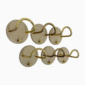 Vintage German Wall Coat Hooks by Schönbuch, 1970s, Set of 6