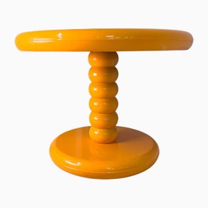 Round Yellow Plastic Coffee Table by Peter Ghyczy