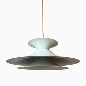 Radius White Hanging Lamp by Erik Blaslev for Fog & Mørup
