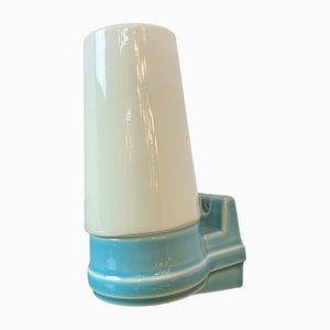 Wall Lamp in Light Blue by Sigvard Bernadotte for Ifö
