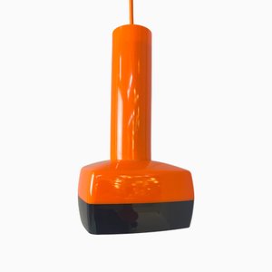 Lampada arancione di Bent Karlby per Schrøder-Kemi